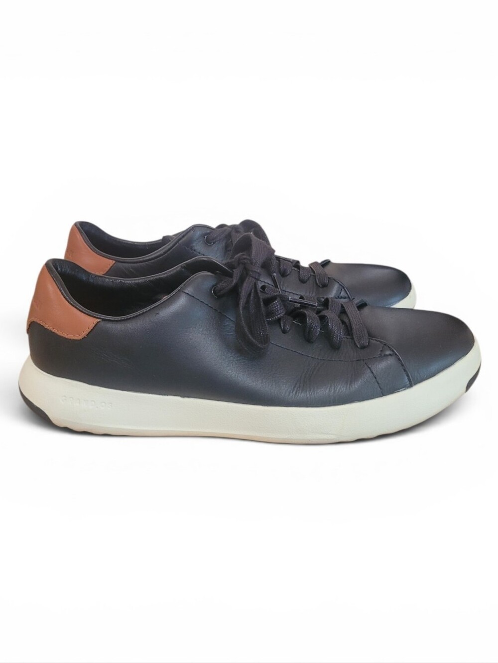 Cole Haan Grand Crosscourt Black Leather Sneakers Men's Size 8.5 Comfort Shoes